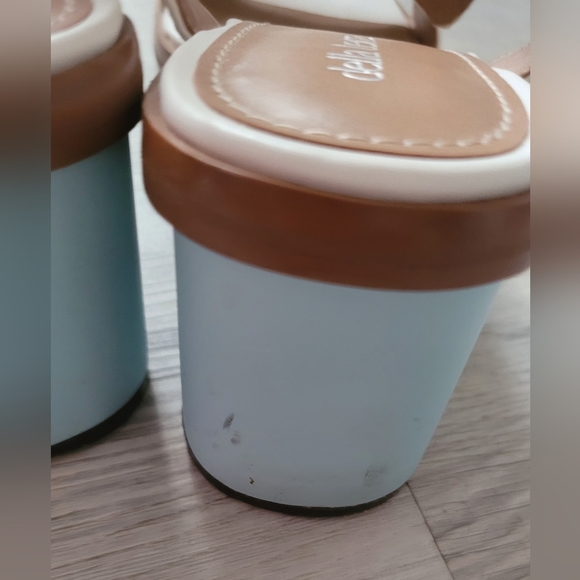 Beautiful Cora Vegan Block Heel Square Toe Sandals - Picture 5 of 12